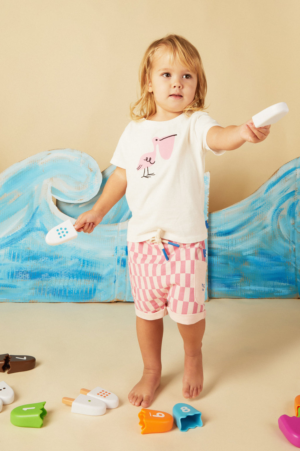 Mon Coeur Recycled Cotton Pelican Baby T-Shirt | Playroom Avenue
