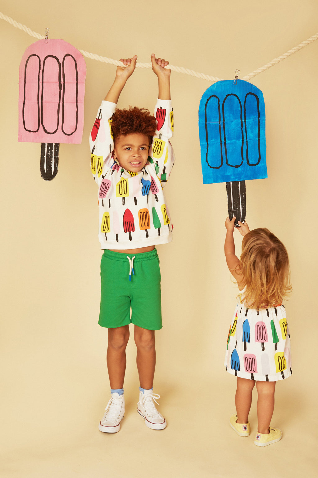 Mon Coeur Recycled Cotton Ice Pop Baby Tank Dress | Playroom Avenue