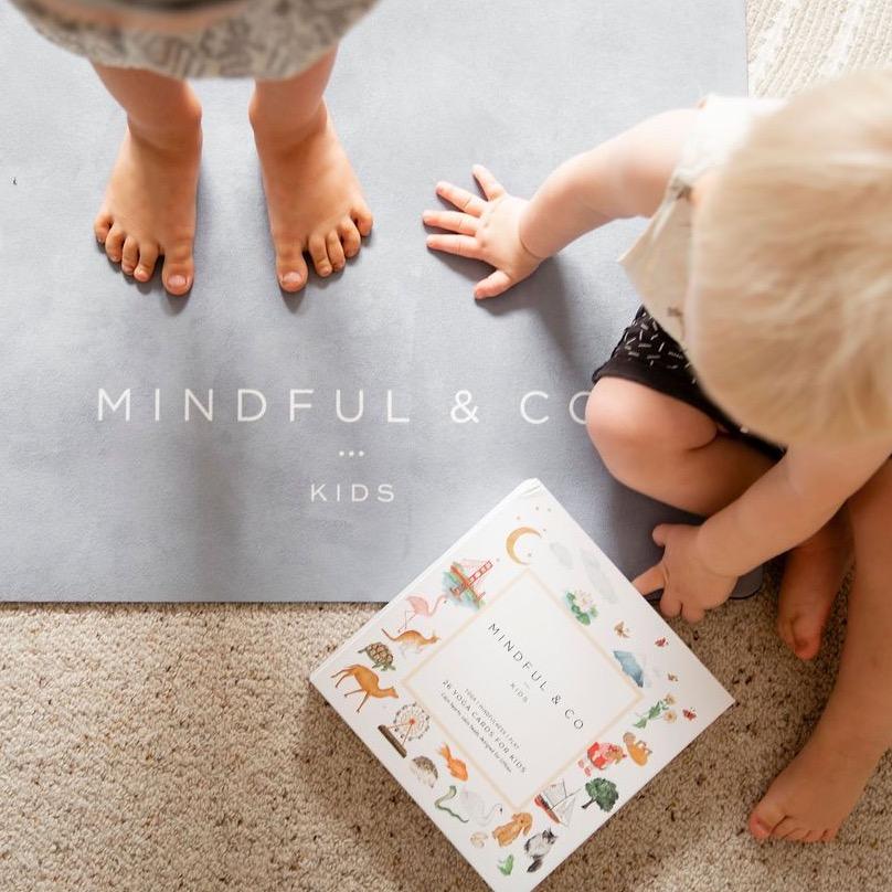 Mindful And Co Kids Yoga Mats Coal | Playroom Avenue