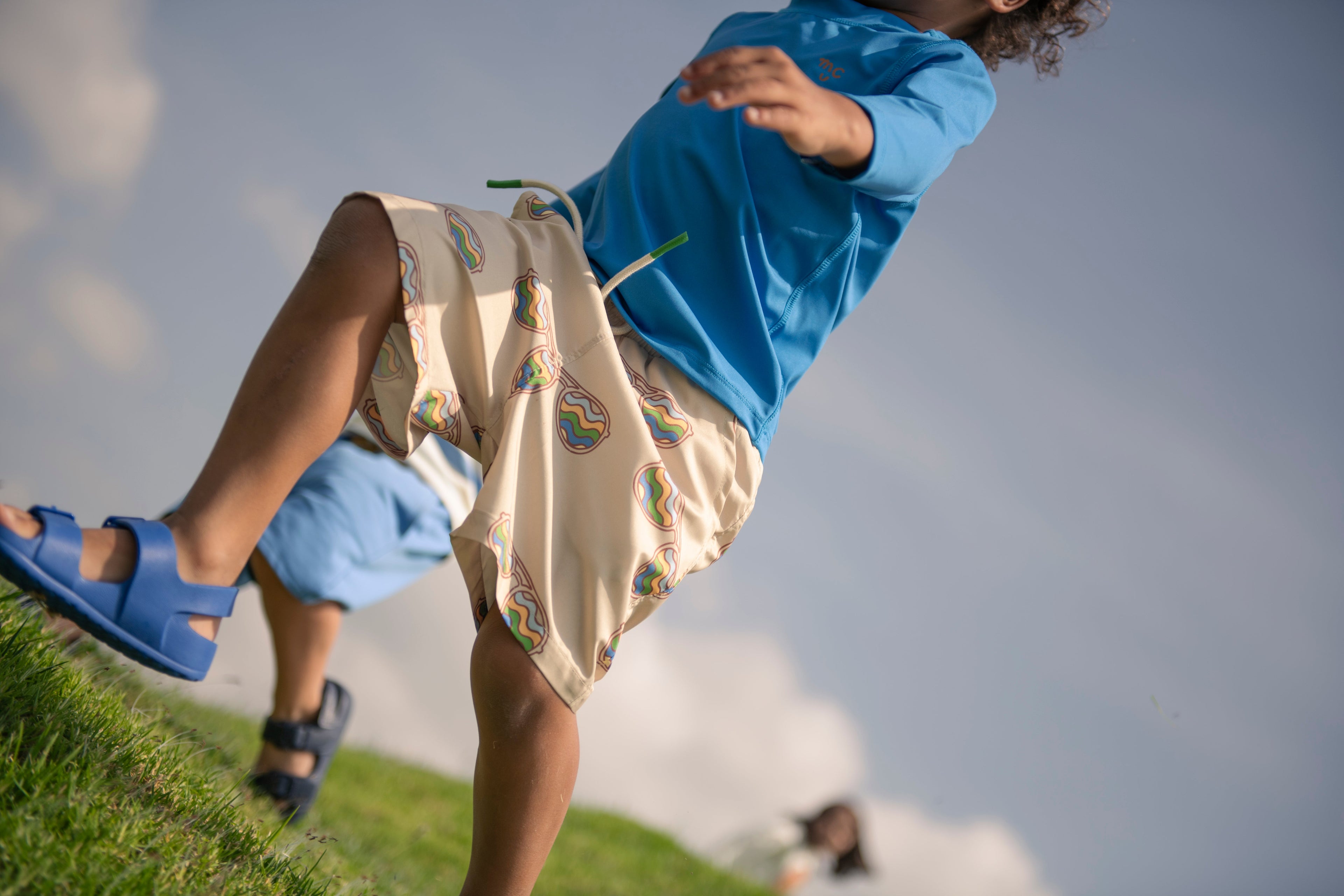 Mon Coeur Groovy Glasses Swim Trunk | Playroom Avenue