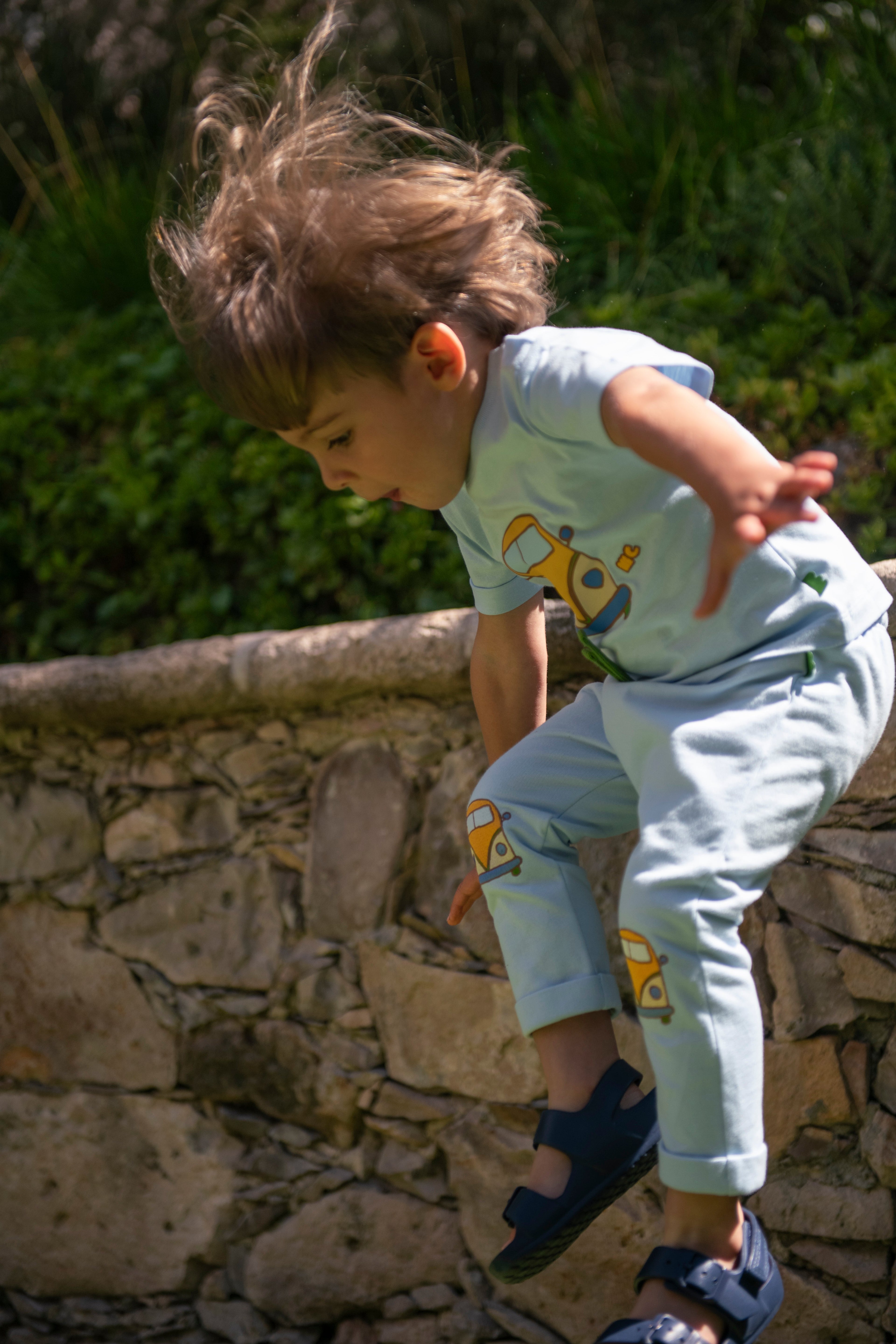 Mon Coeur Groovy Van Patch Baby Pant