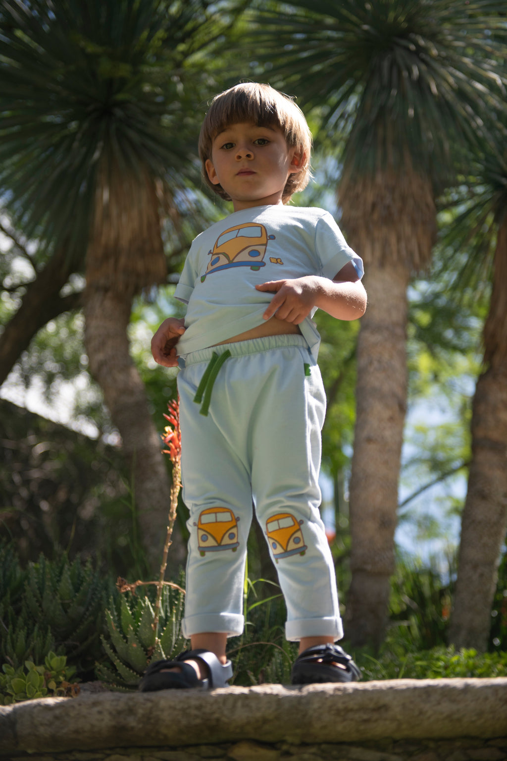 Mon Coeur Groovy Van Patch Baby Pant