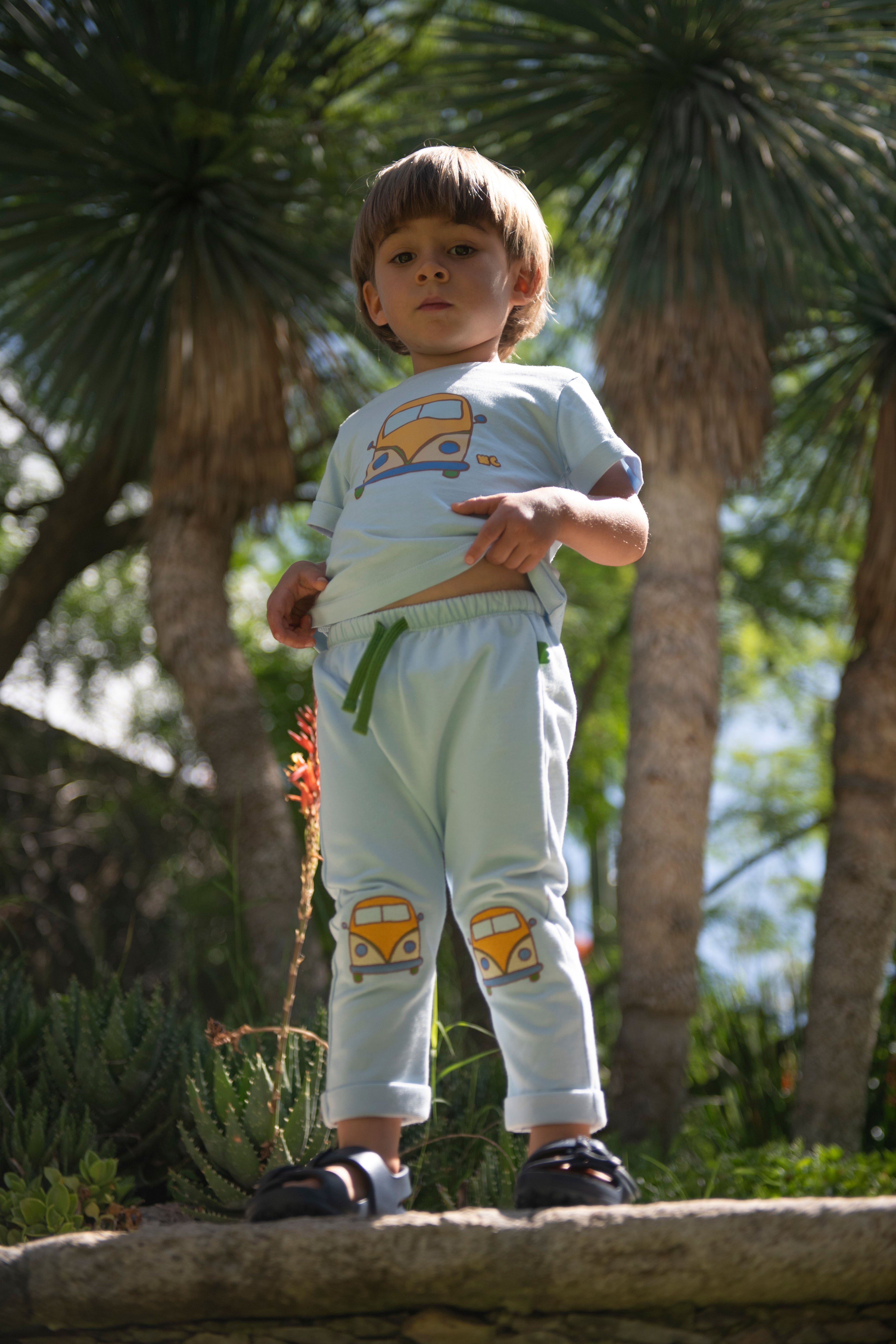 Mon Coeur Groovy Van Patch Baby Pant