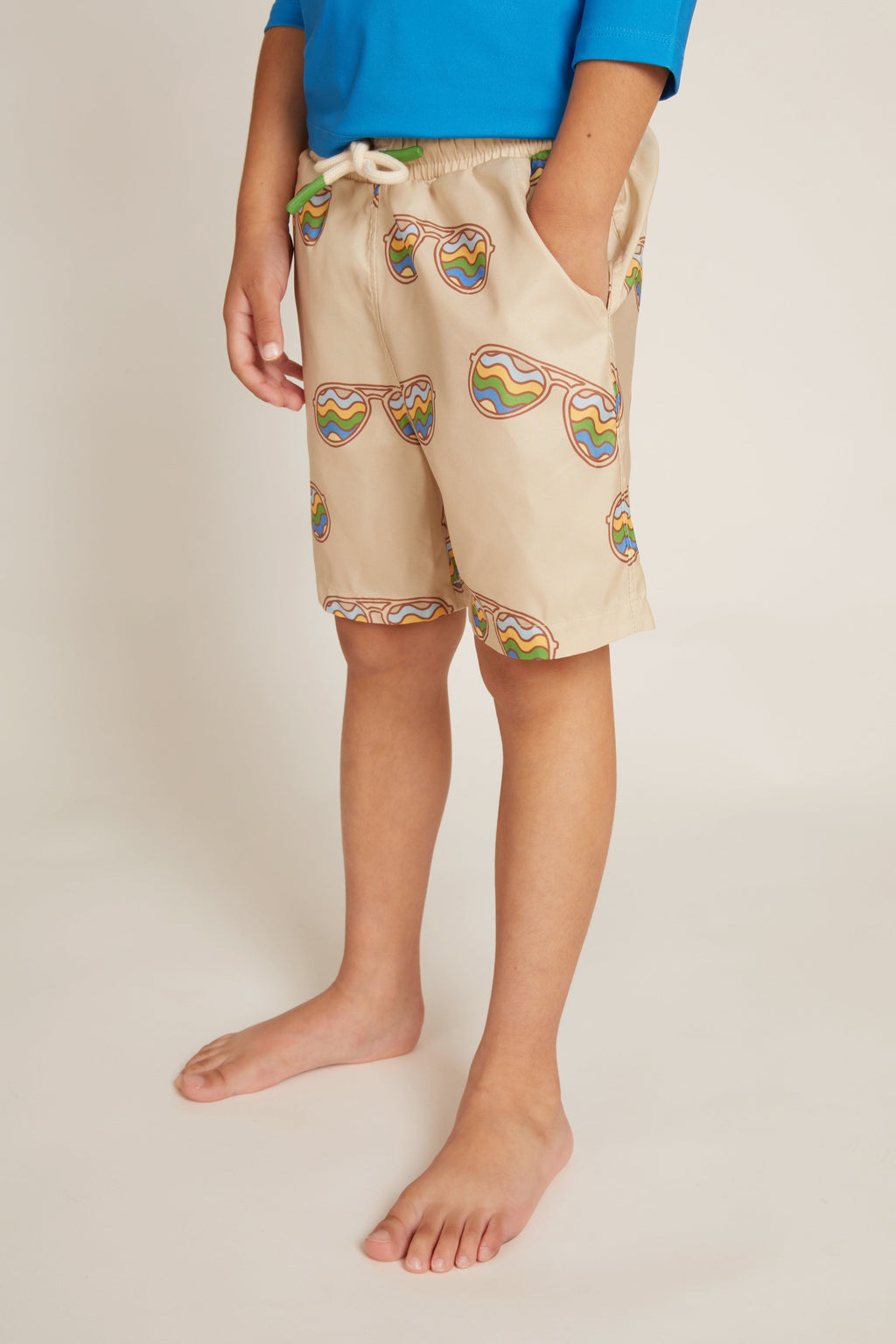 Mon Coeur Groovy Glasses Swim Trunk | Playroom Avenue