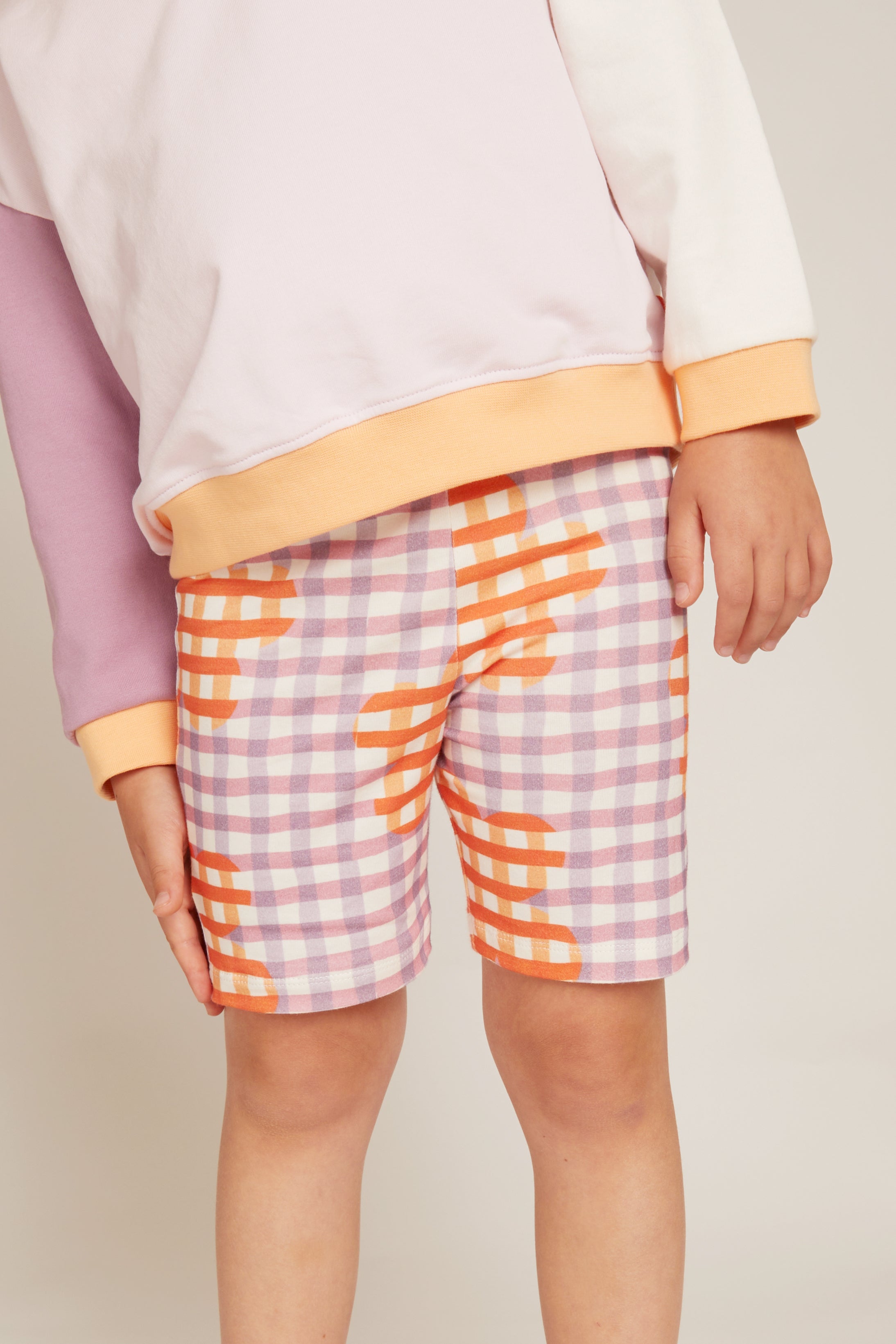 Mon Coeur Flower Gingham Bike Short