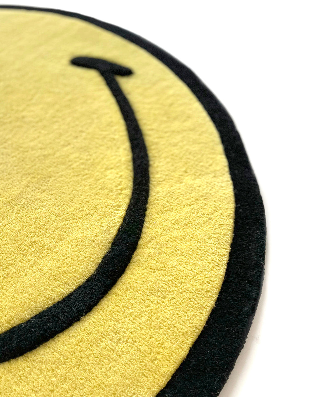 Maison Deux RugSmiley® Yellow 4.9 ft diameter | Playroom Avenue