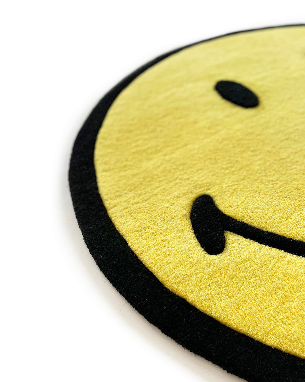 Maison Deux RugSmiley® Yellow 4.9 ft diameter | Playroom Avenue