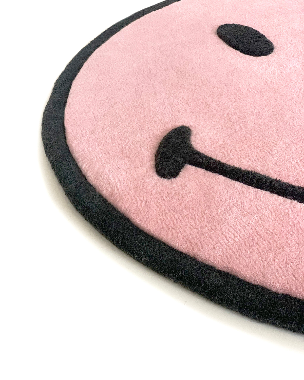 Maison Deux Rug SMILEY Pink Round Diam. 3.2ft | Playroom Avenue