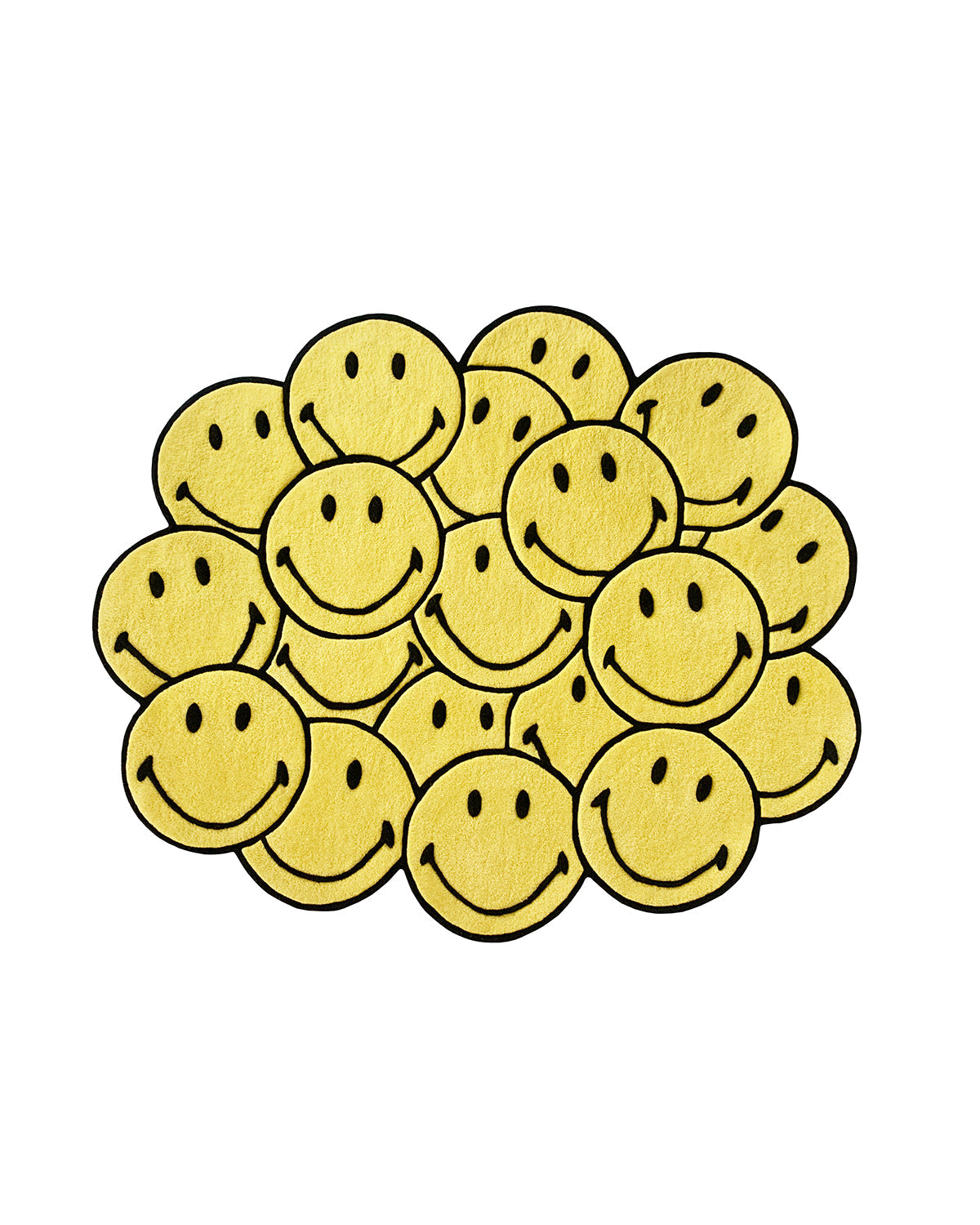 Maison Deux Rug SMILEY Bunch Yellow / Black Print 2.5 x 6ft | Playroom Avenue