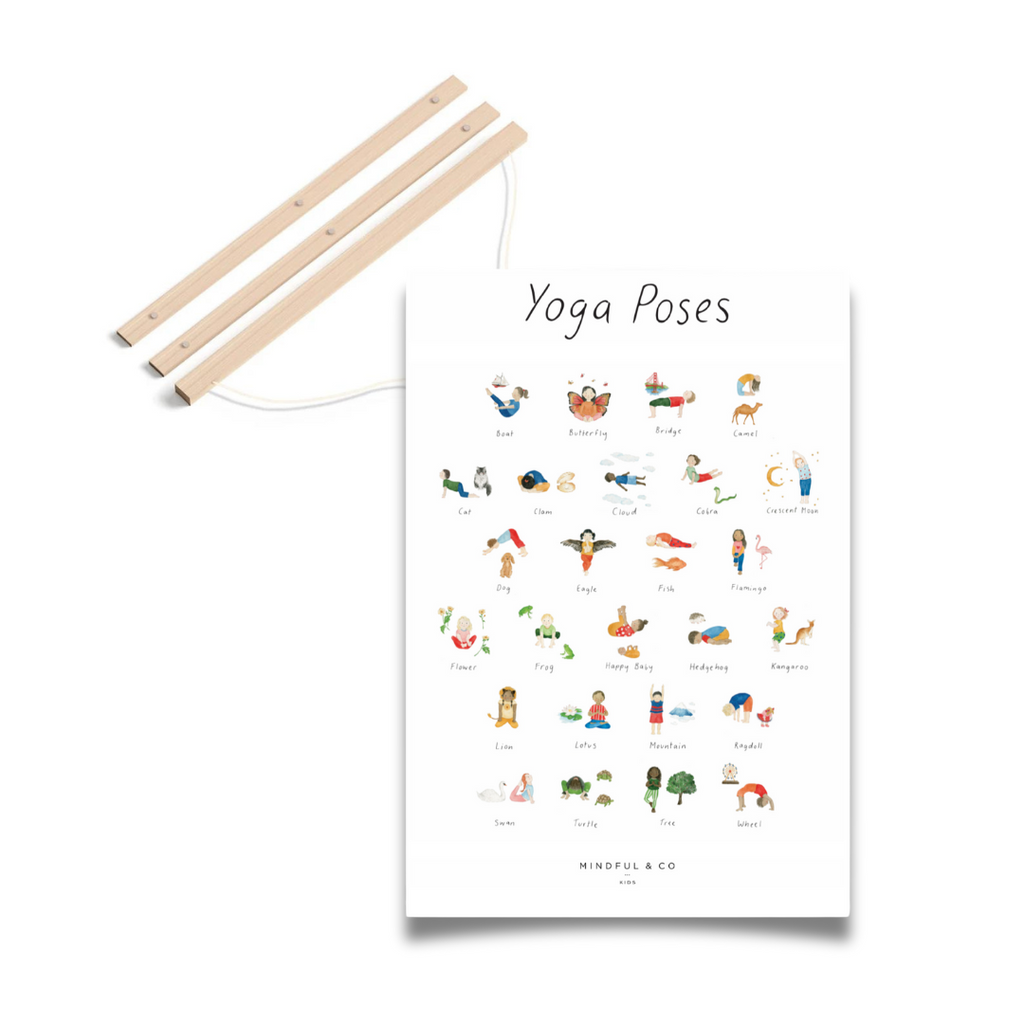 Mindful And Co Mindful Moves Bundle Yoga Poses Print | Playroom Avenue
