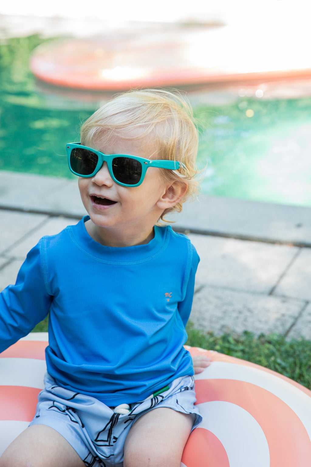 Mon Coeur French Blue Baby Rashguard | Playroom Avenue