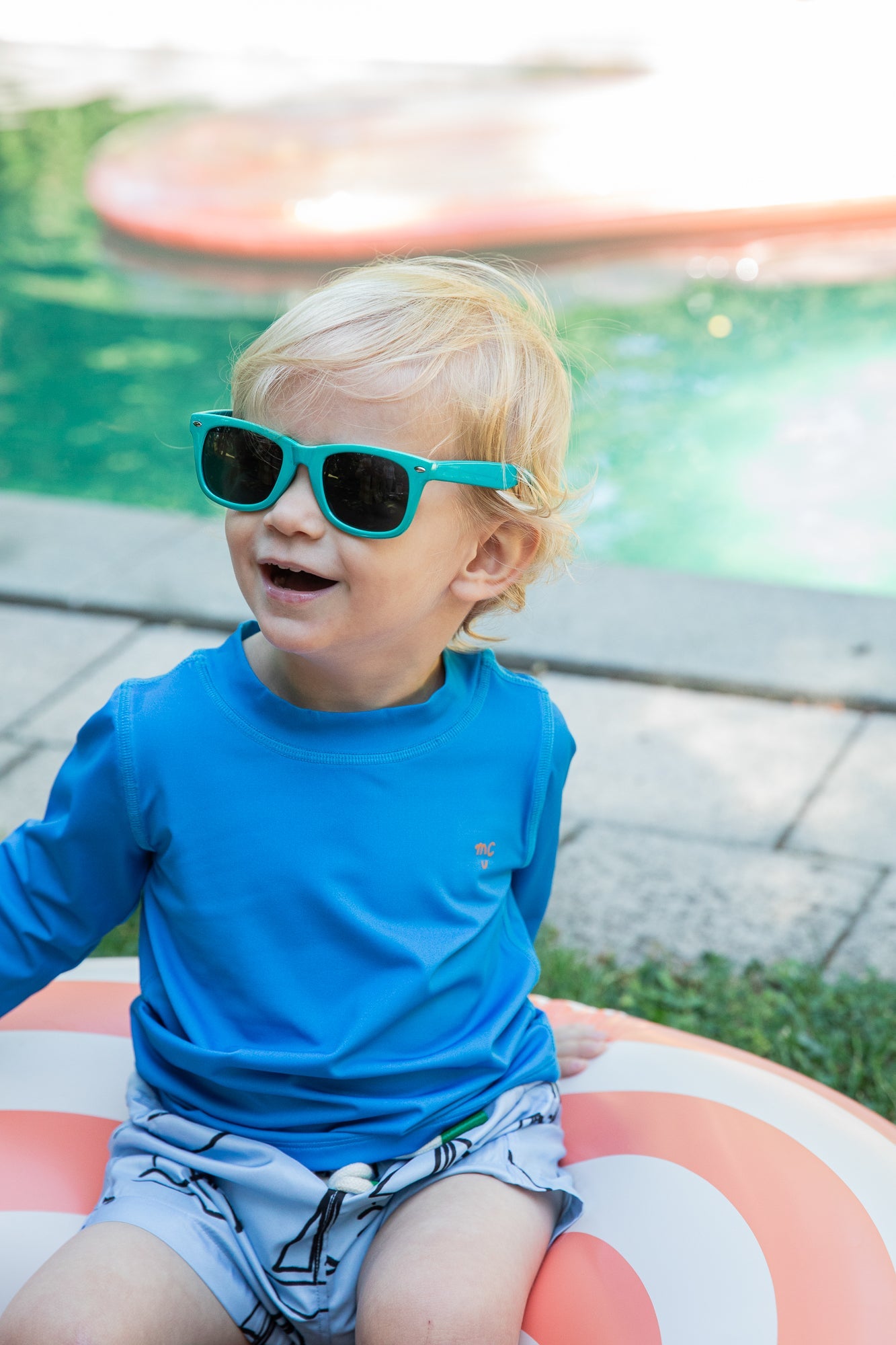 Mon Coeur French Blue Baby Rashguard