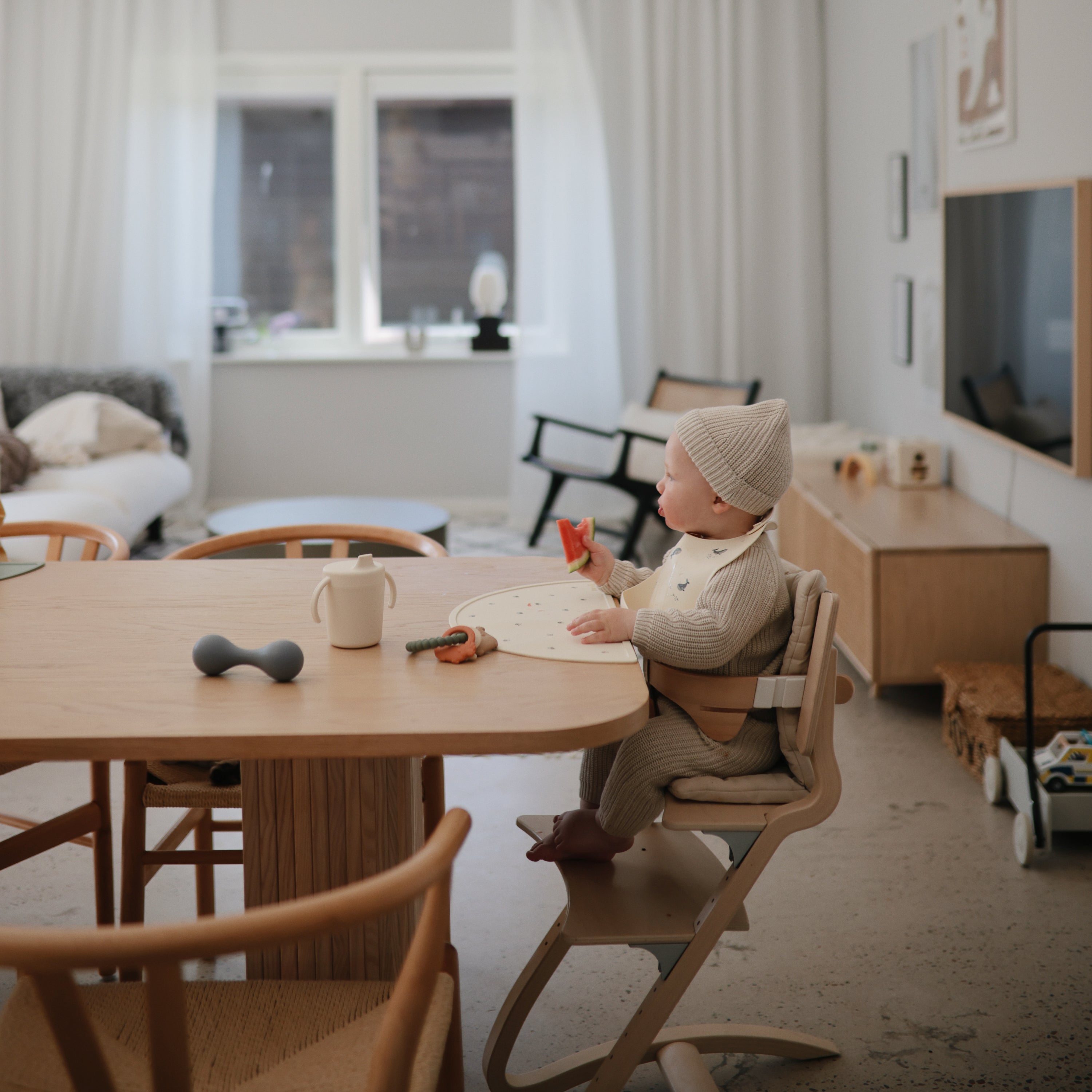 Mushie Silicone Baby Rattle Toy | Playroom Avenue