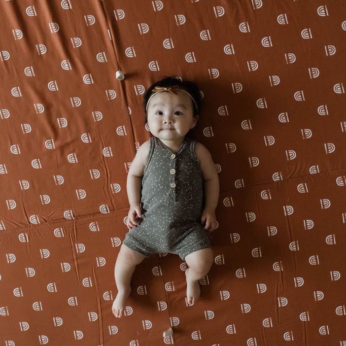 Toki Kids Rainbow Rust Organic Cotton Mat | Playroom Avenue