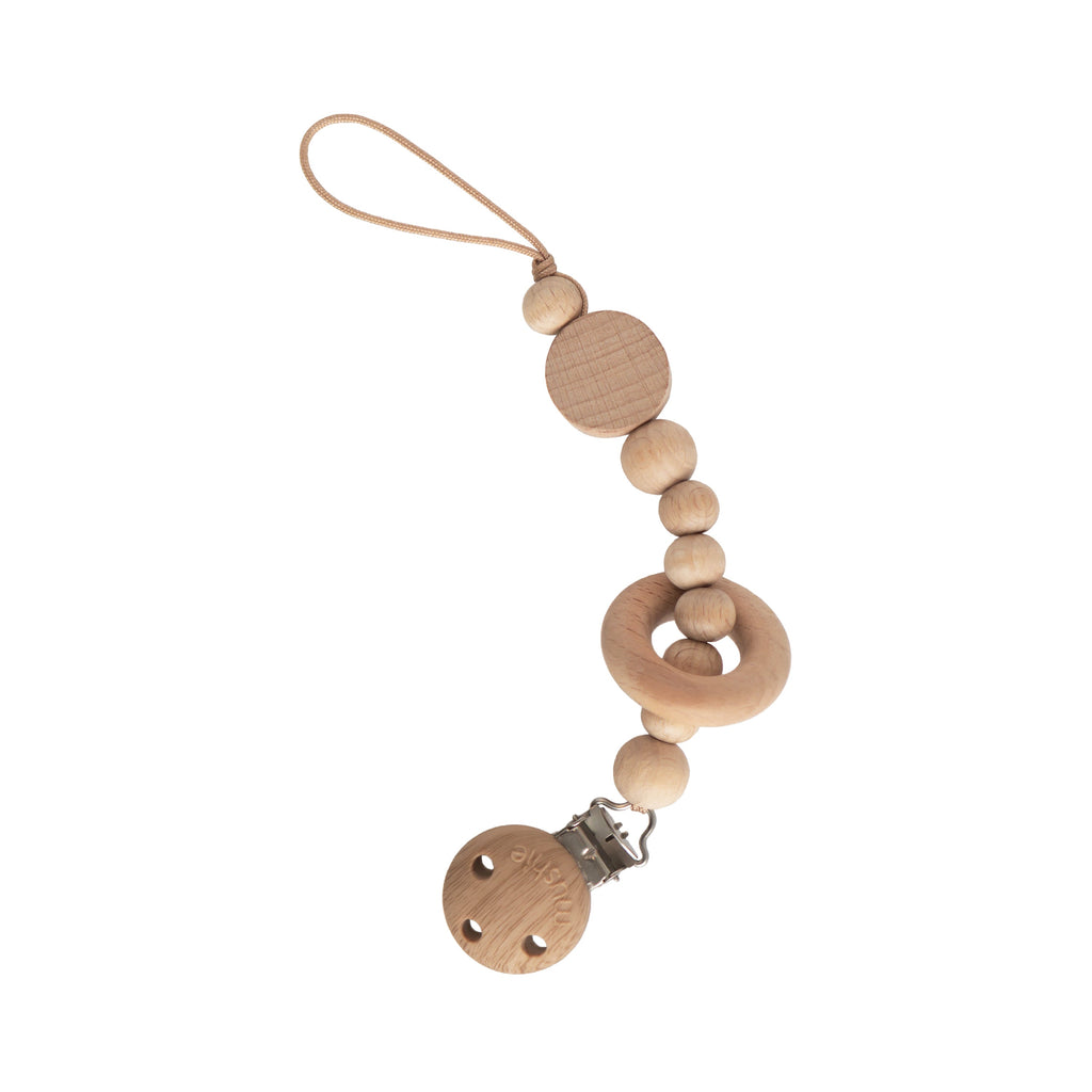 Mushie Pacifier Clip | Mila | Playroom Avenue