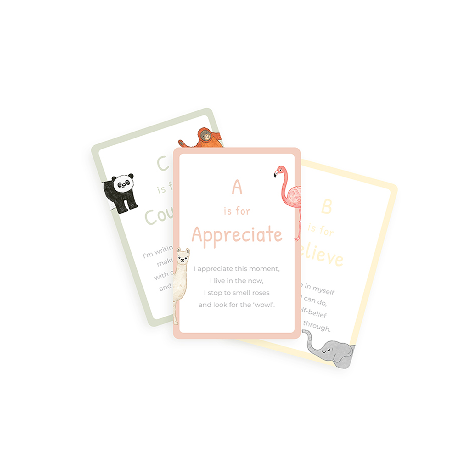 Mindful And Co A-Z Mindful Affirmation Cards | Playroom Avenue
