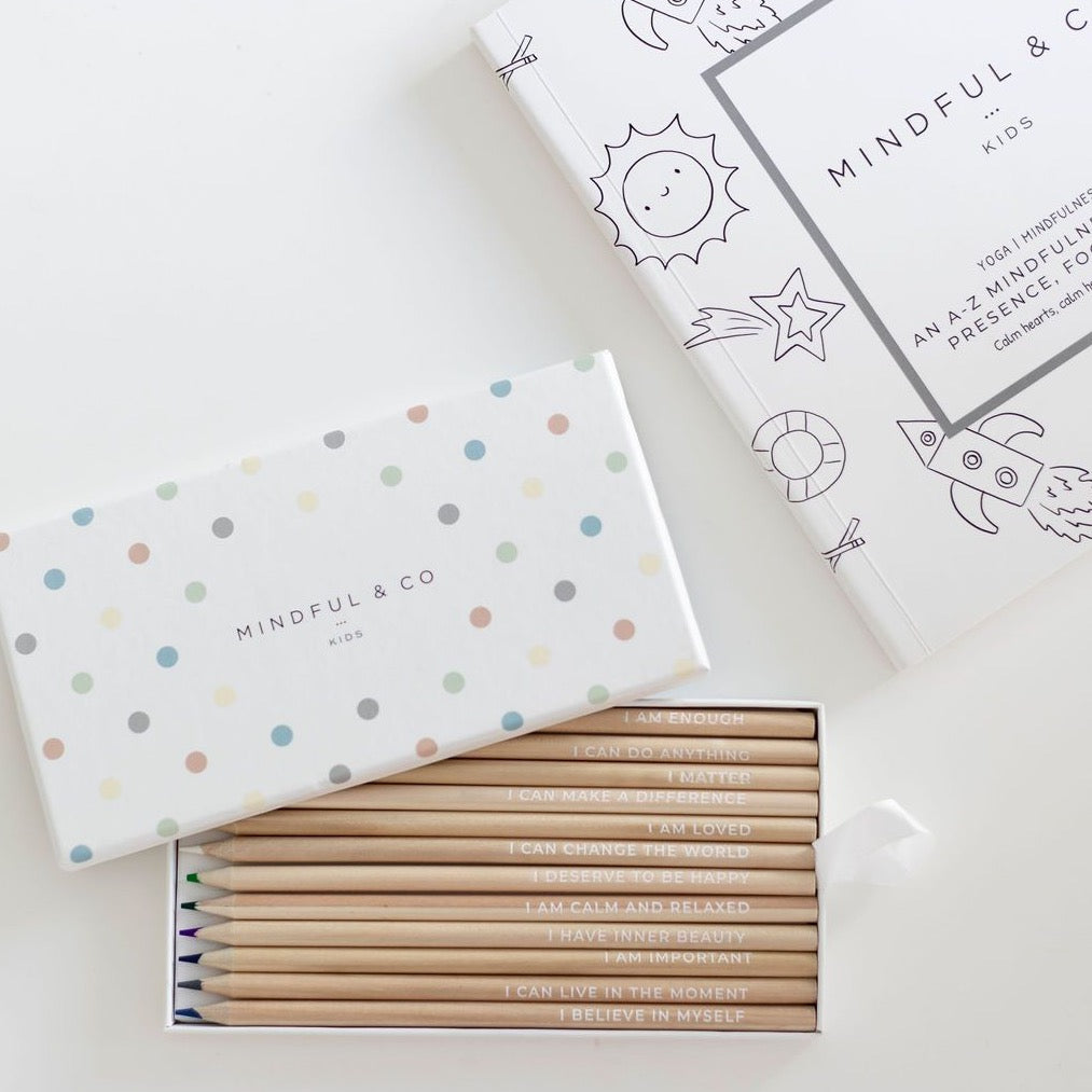 Mindful And Co AFFIRMATION COLOURING PENCILS | Playroom Avenue