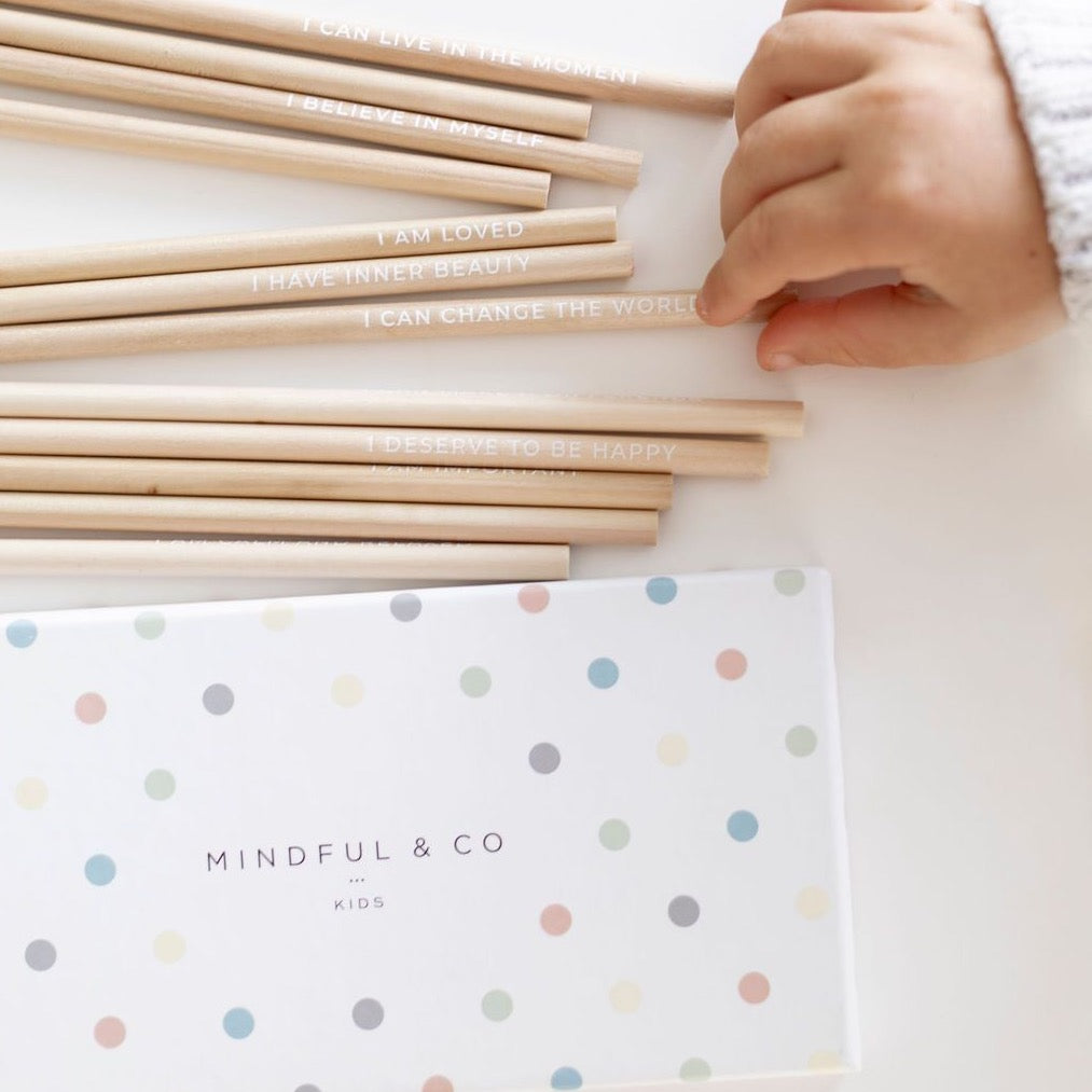 Mindful And Co AFFIRMATION COLOURING PENCILS | Playroom Avenue