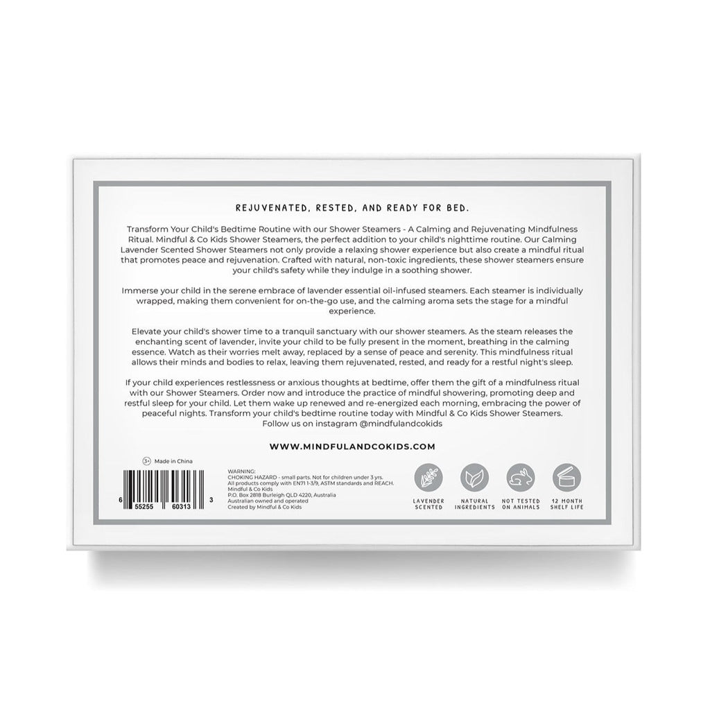 Mindful And Co Sensory Shower Steamers | Playroom Avenue
