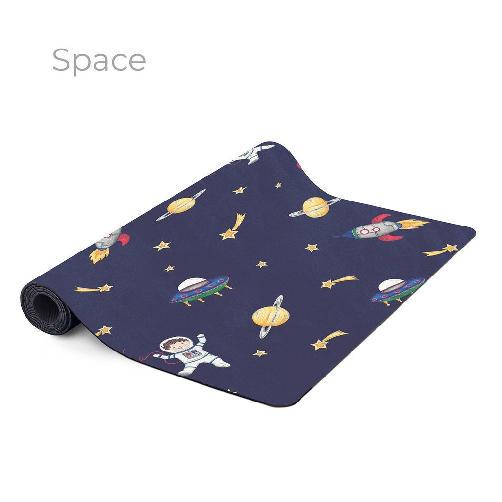 Mindful And Co Printed Kids Yoga Mats Space Print | Playroom Avenue