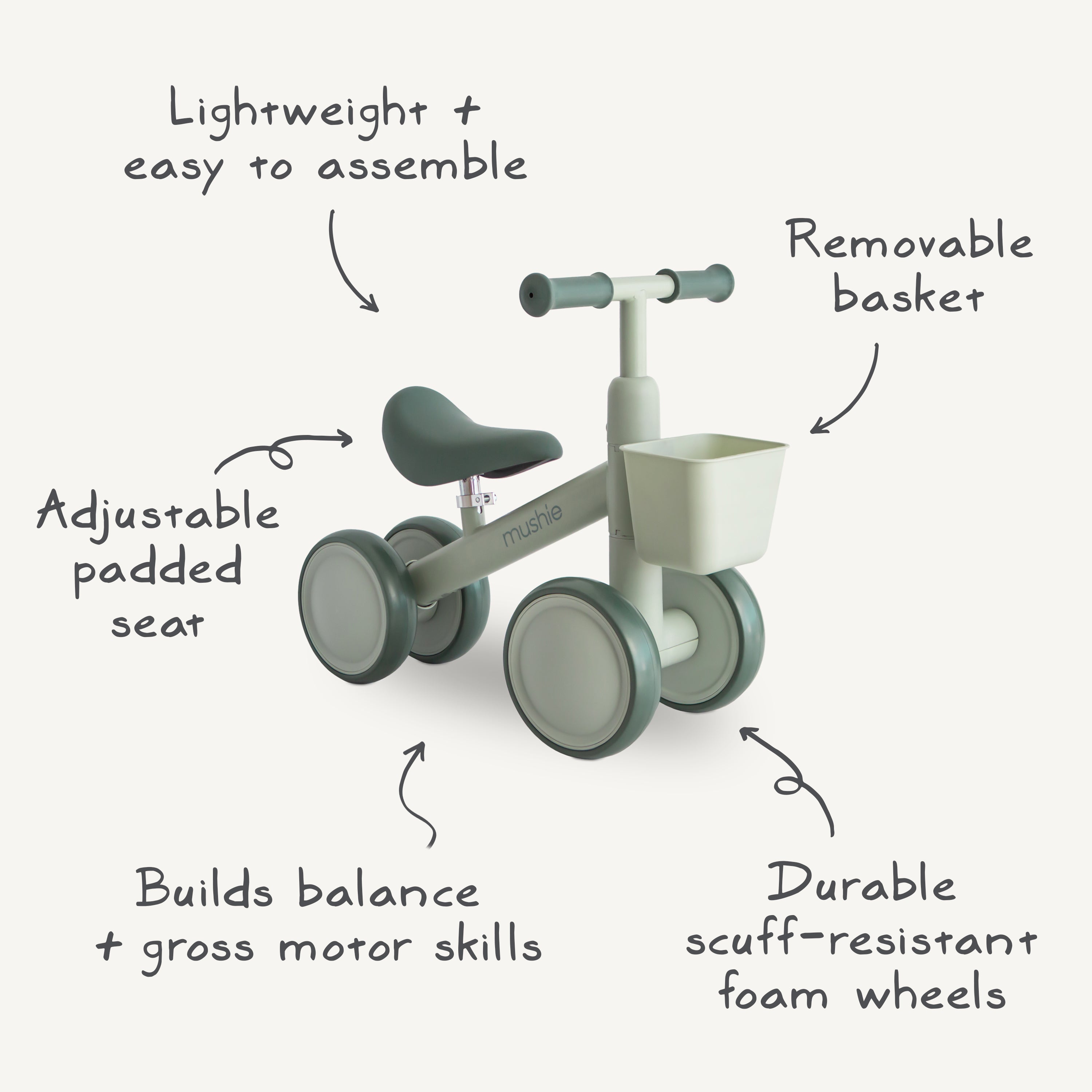 Mushie Mini Toddler Bike | Playroom Avenue