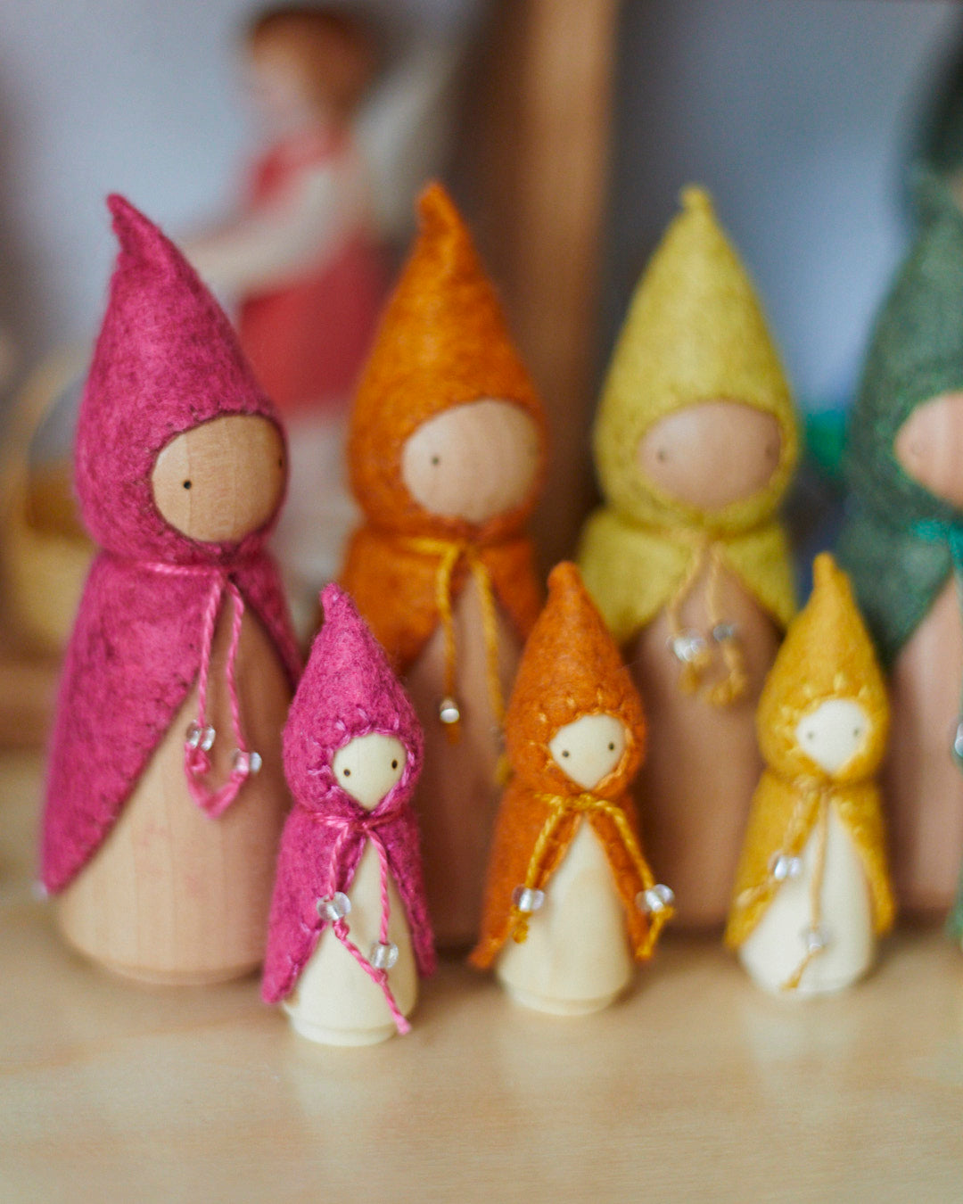 Wonderheart Mini Pink Wooden Gnome | Playroom Avenue