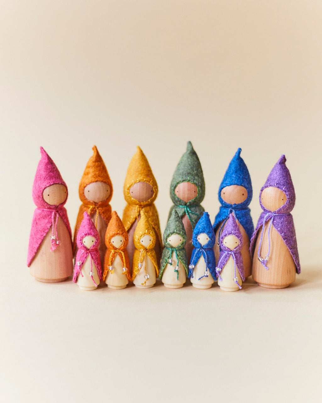 Wonderheart Mini Orange Wooden Gnome | Playroom Avenue