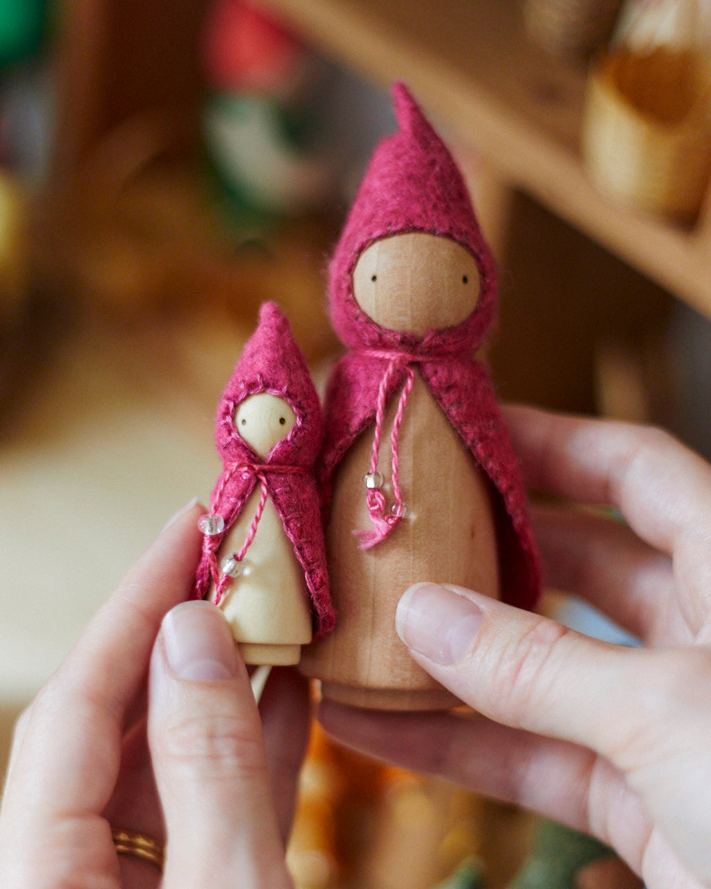 Wonderheart Mini Pink Wooden Gnome | Playroom Avenue