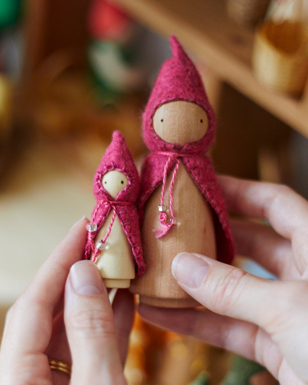 Wonderheart Mini Pink Wooden Gnome | Playroom Avenue
