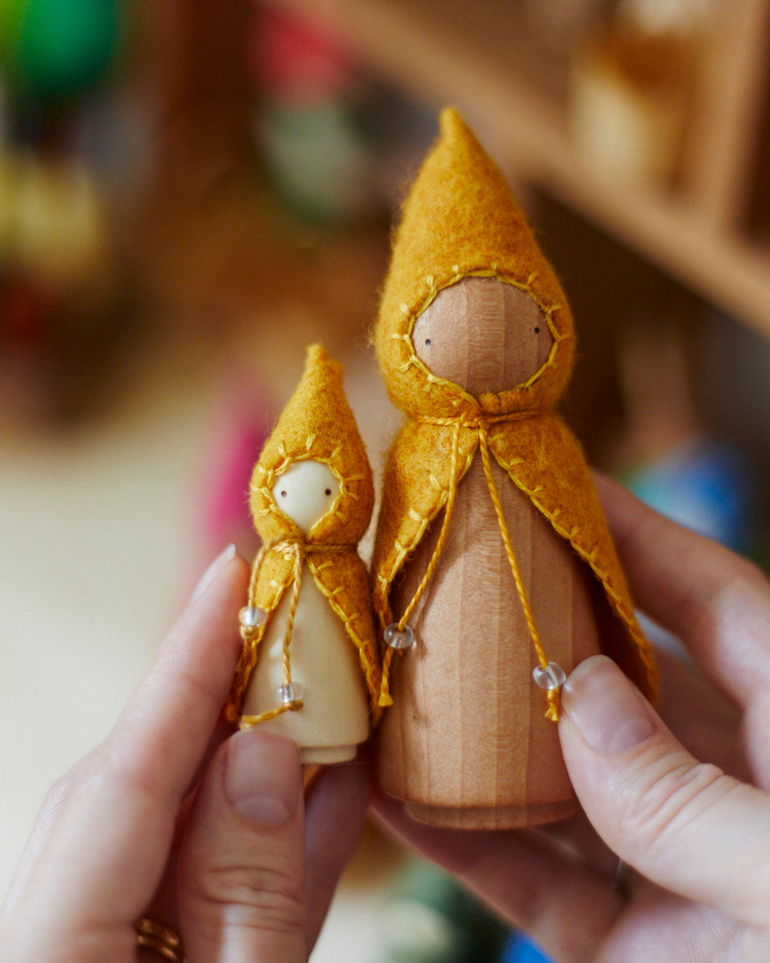 Wonderheart Mini Yellow Wooden Gnome | Playroom Avenue