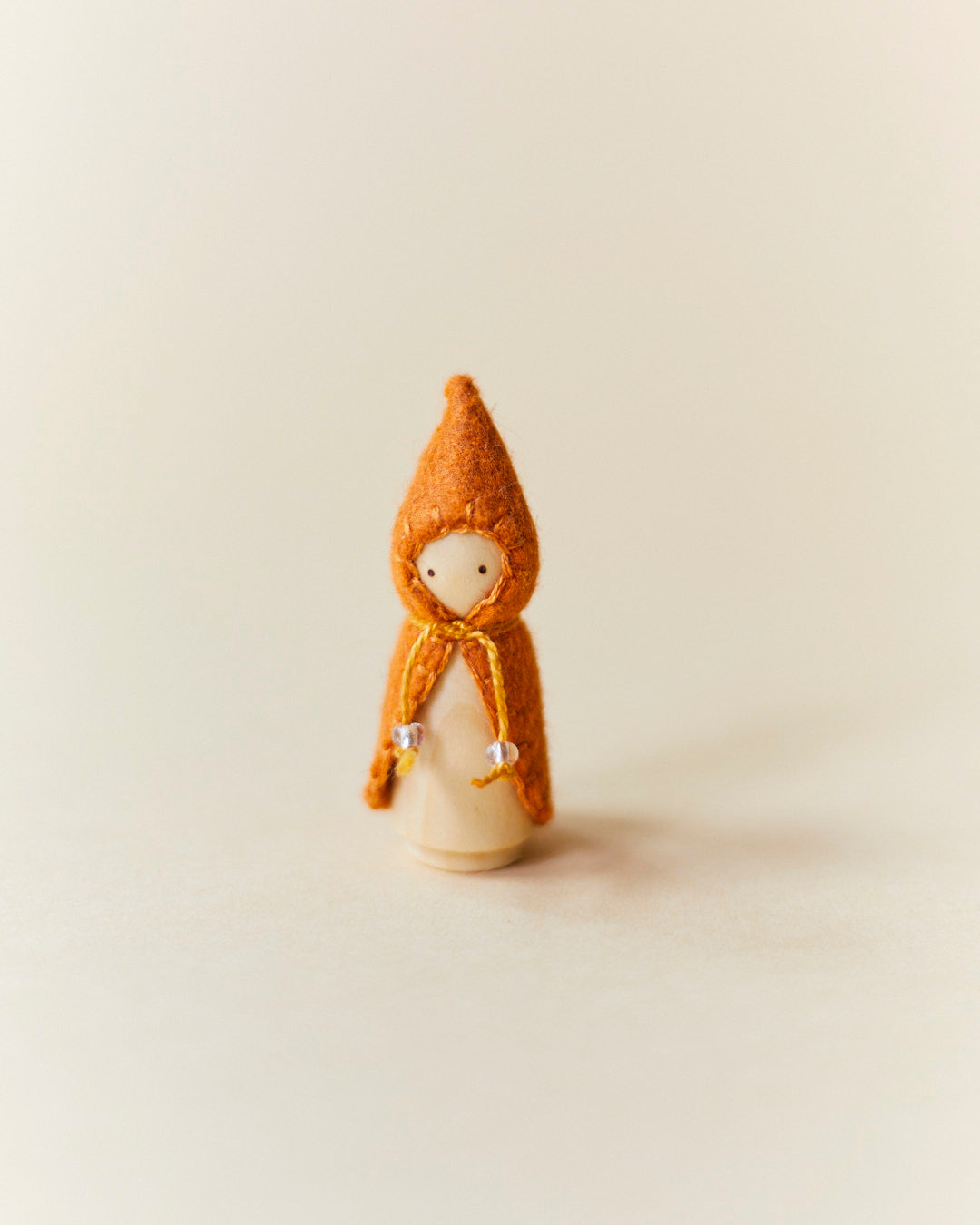Wonderheart Mini Orange Wooden Gnome | Playroom Avenue