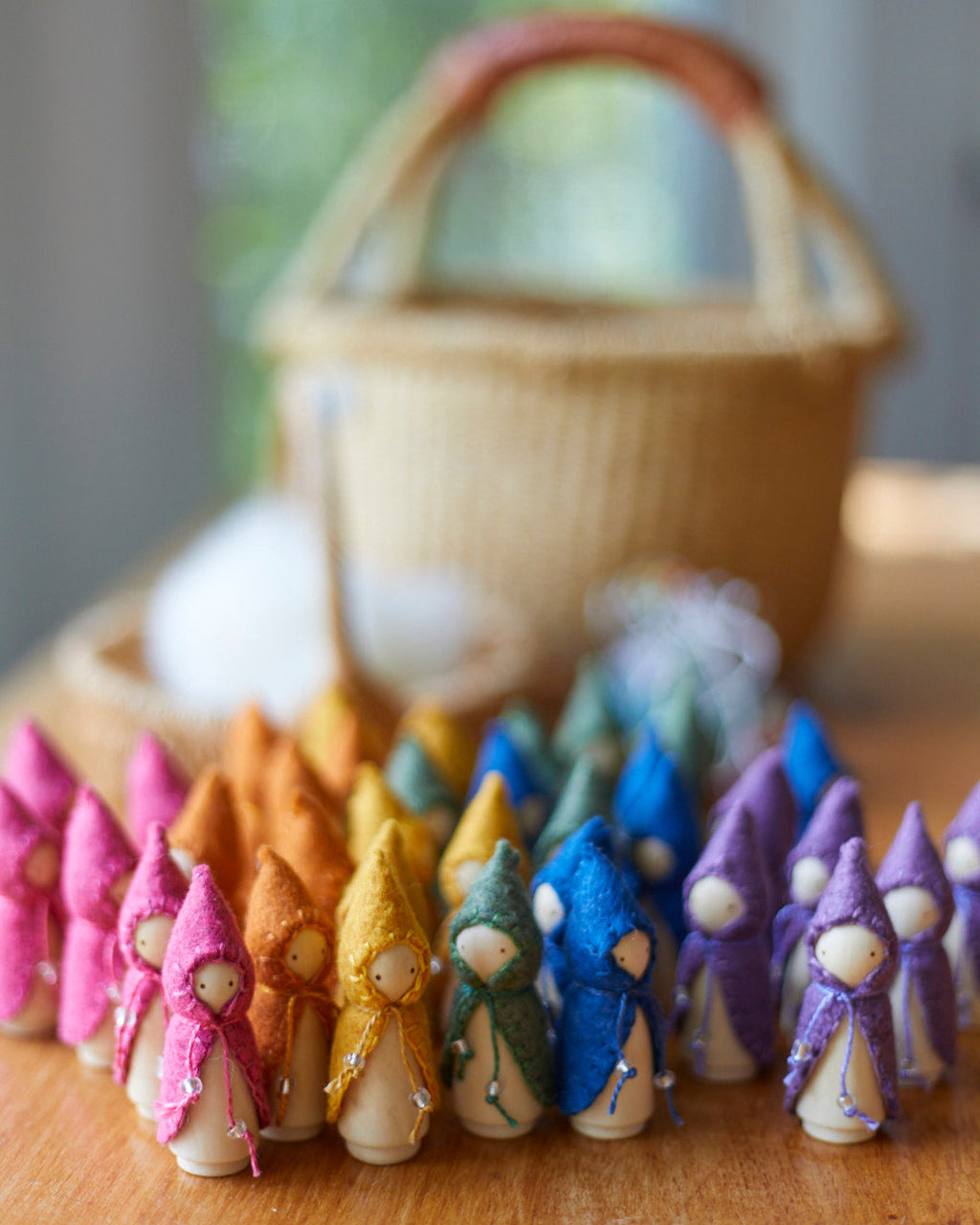 Wonderheart Mini Rainbow Wooden Gnome Set | Playroom Avenue