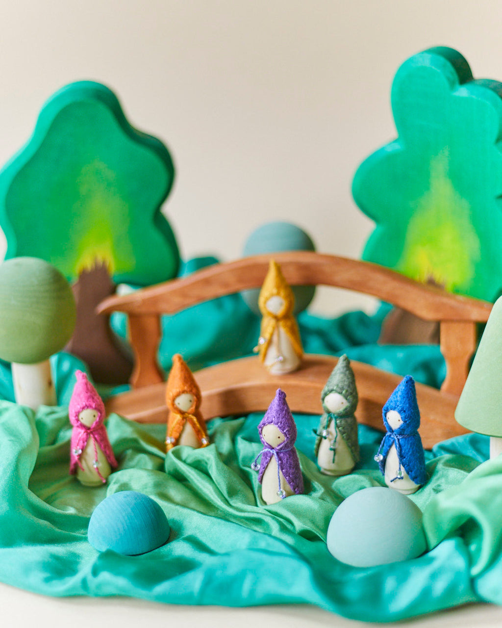 Wonderheart Mini Green Wooden Gnome | Playroom Avenue