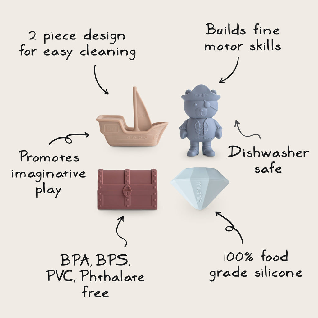 Mushie Mold Free Bath Play Set | Playroom Avenue