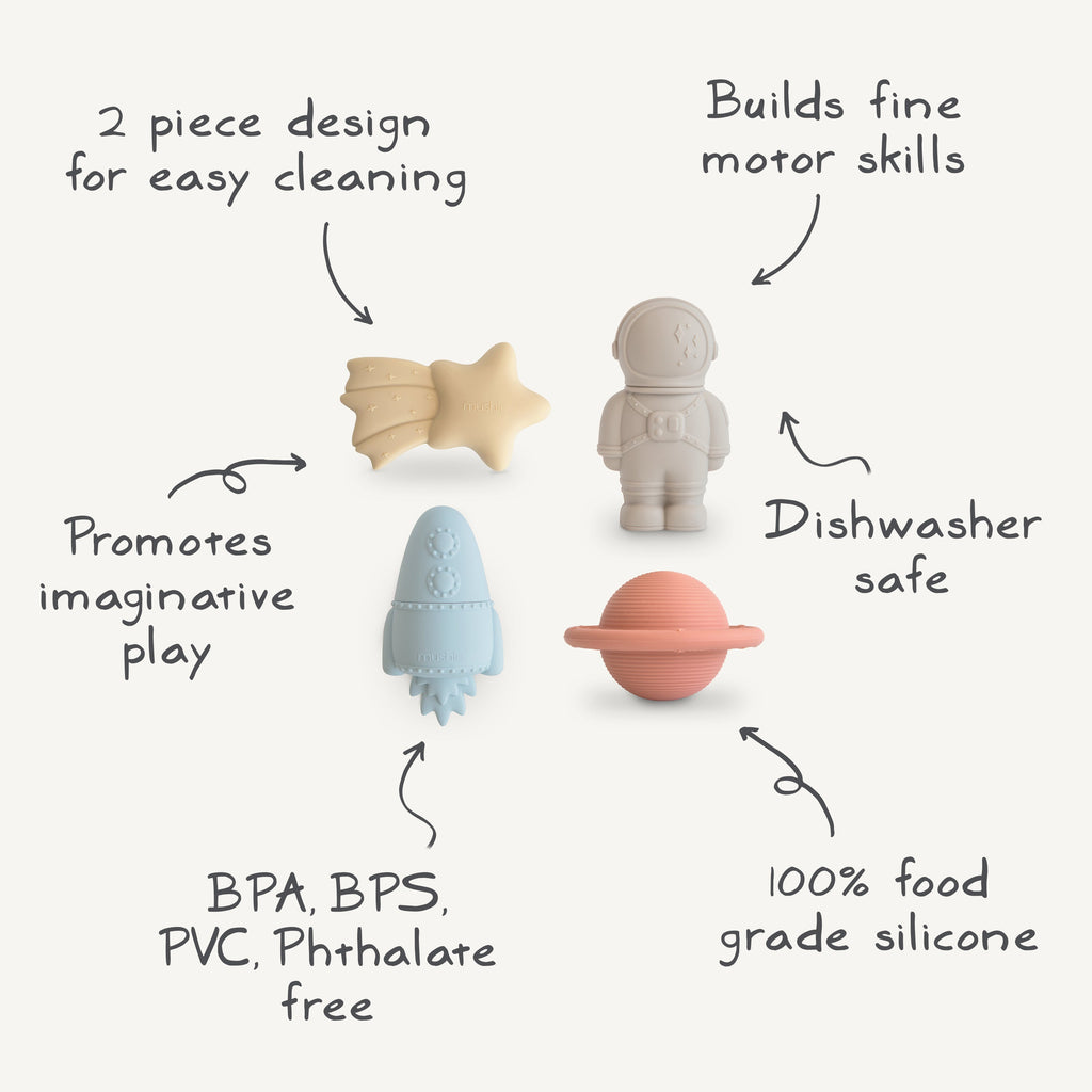 Mushie Mold Free Bath Play Set | Playroom Avenue