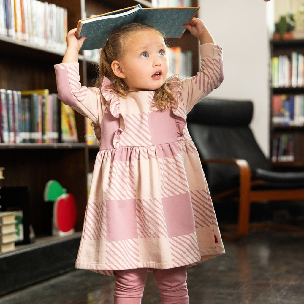 Mon Coeur Buffalo Check RuffleDress | Playroom Avenue