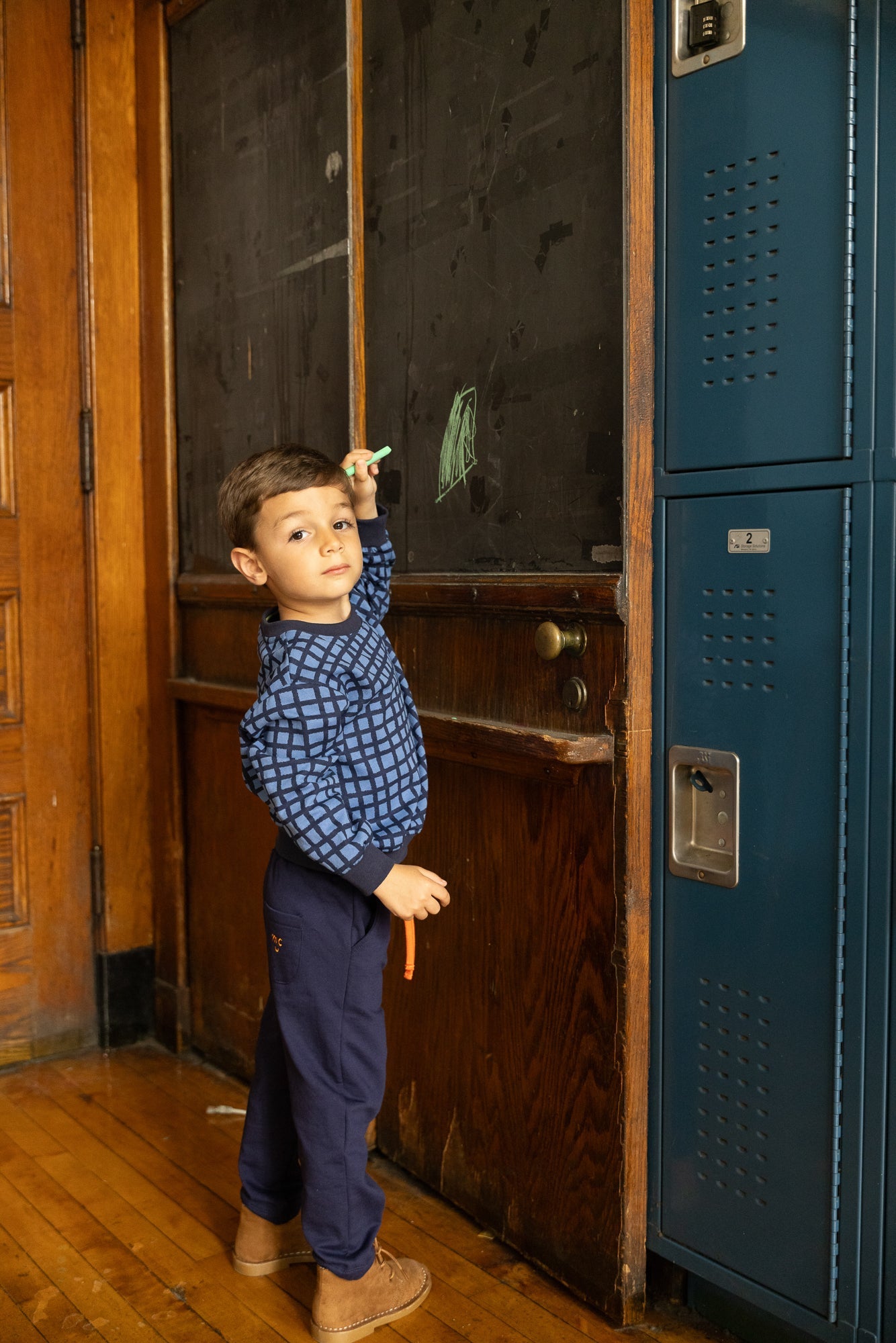 Mon Coeur Navy Jogger | Playroom Avenue