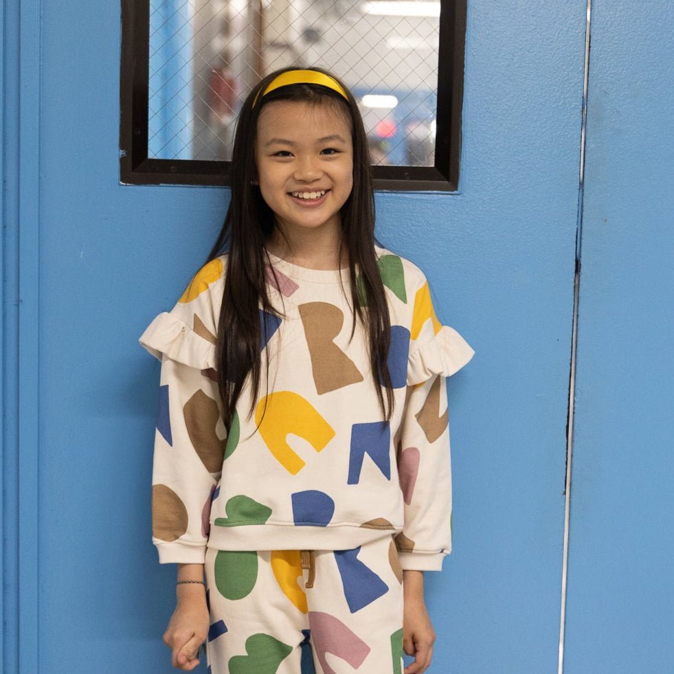 Mon Coeur Mon Coeur Ruffled Sweatshirt | Playroom Avenue