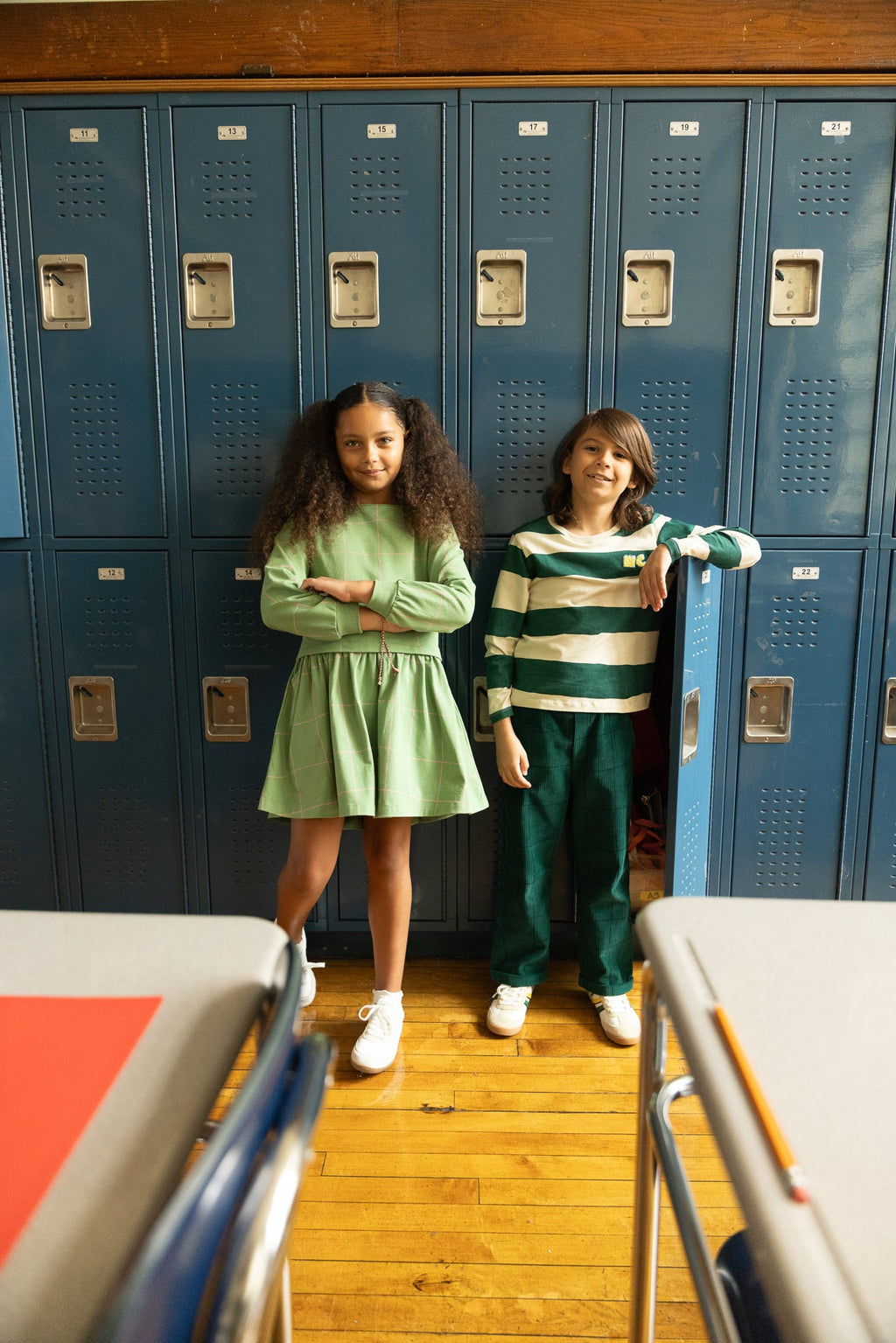 Mon Coeur Green Rugby Stripe T-Shirt | Playroom Avenue