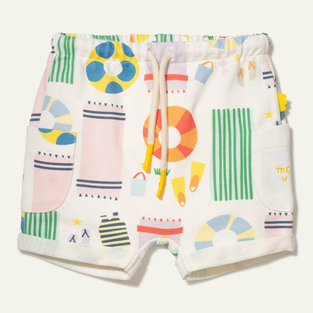 Mon Coeur Recycled Cotton Beach Baby Short | Playroom Avenue