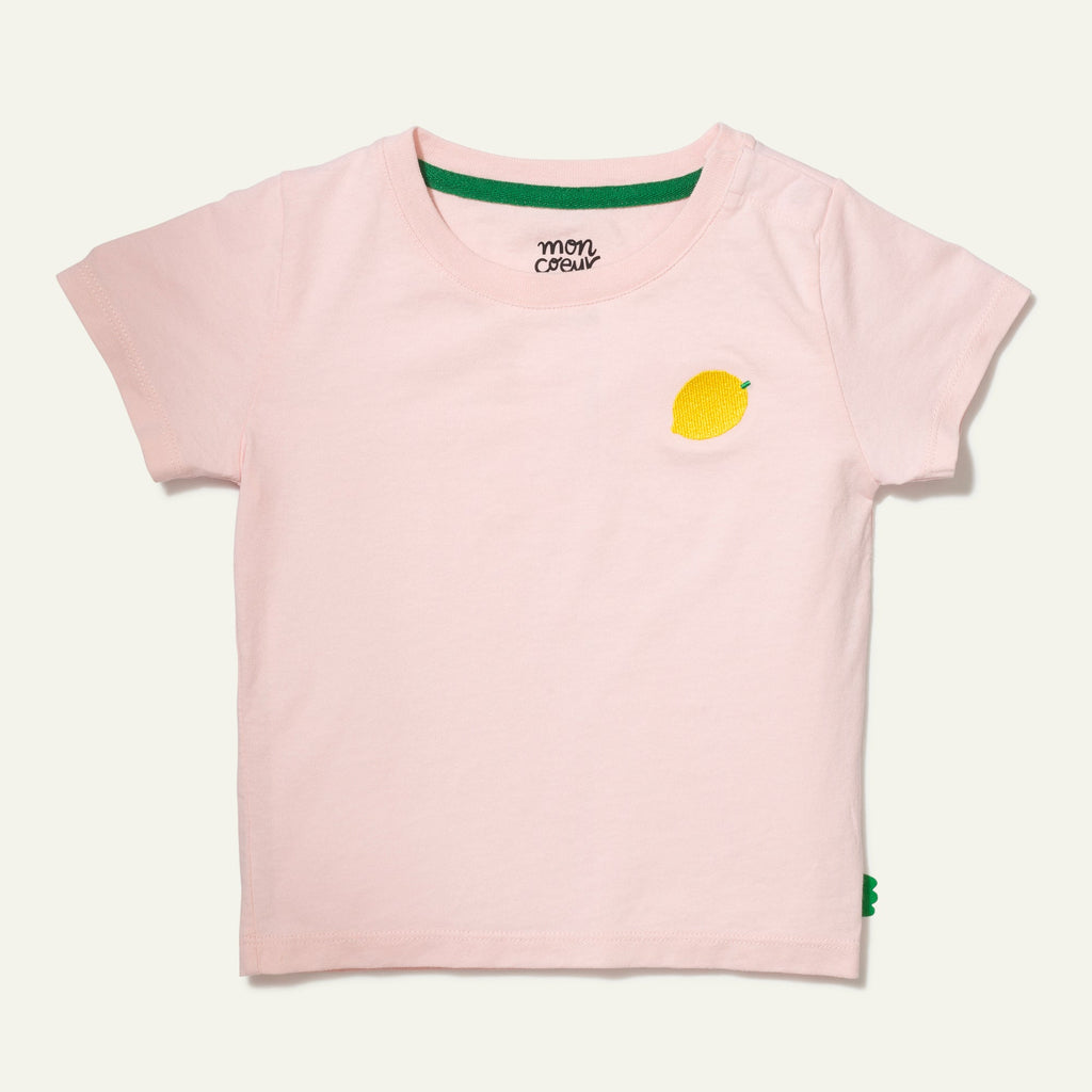 Mon Coeur Recycled Cotton Lemon Baby T-Shirt | Playroom Avenue
