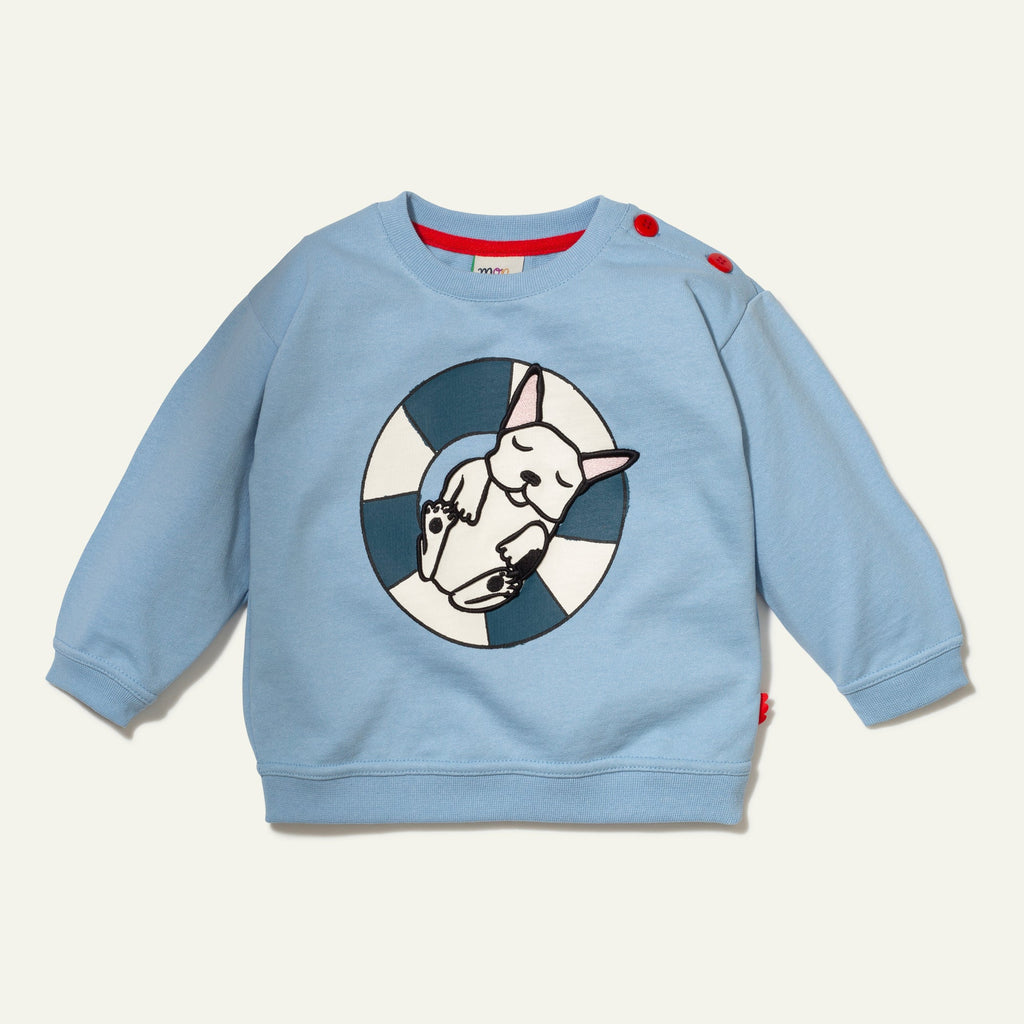 Mon Coeur Recycled Cotton Frenchie Kid Sweatshirt | Playroom Avenue