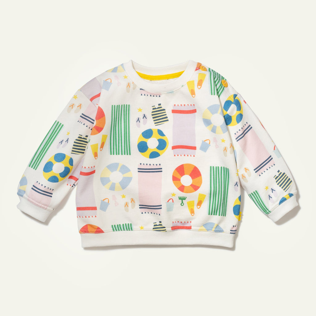 Mon Coeur Recycled Cotton Beach Baby Sweatshirt