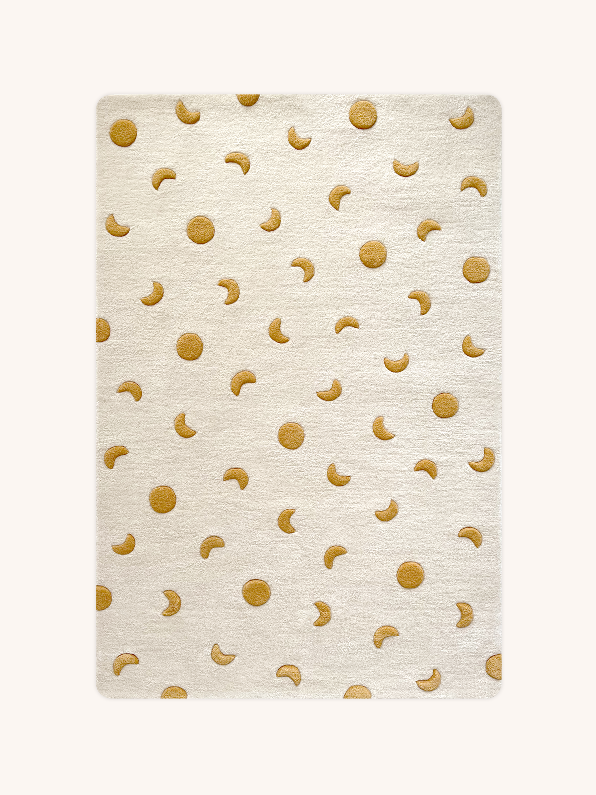 Maison Deux Rug MOONS Cream / Gold 3.9 x 5.9ft | Playroom Avenue