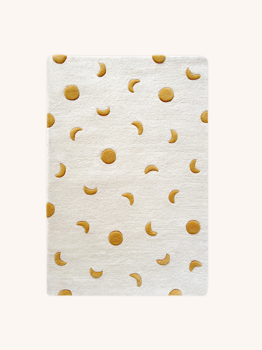 Maison Deux Rug MOONS Cream / Gold 2.6 x 3.9ft | Playroom Avenue