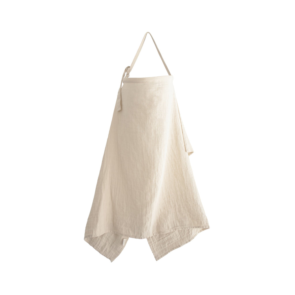 Mushie Muslin Nursing Cover Fog | Playroom Avenue