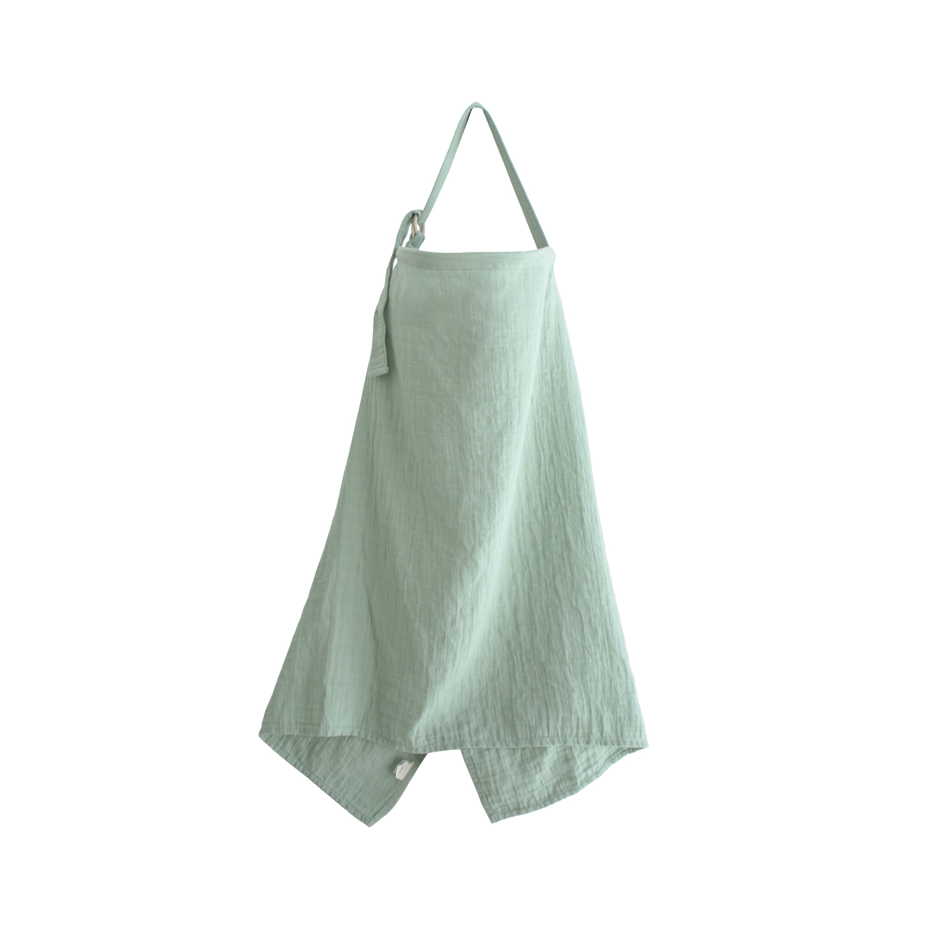 Mushie Muslin Nursing Cover Roman Green | Playroom Avenue