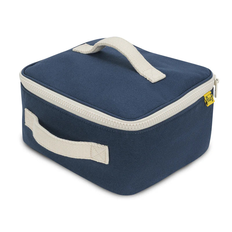 The Good Kiind Insulated Square Lunch Bags Navy | Playroom Avenue
