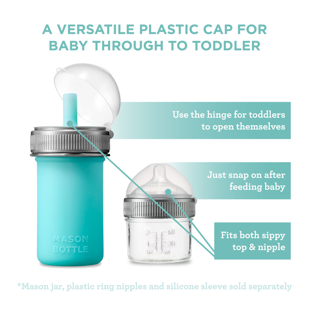 Mason Bottle Cap for Mason Bottle Plastic Ring | Playroom Avenue
