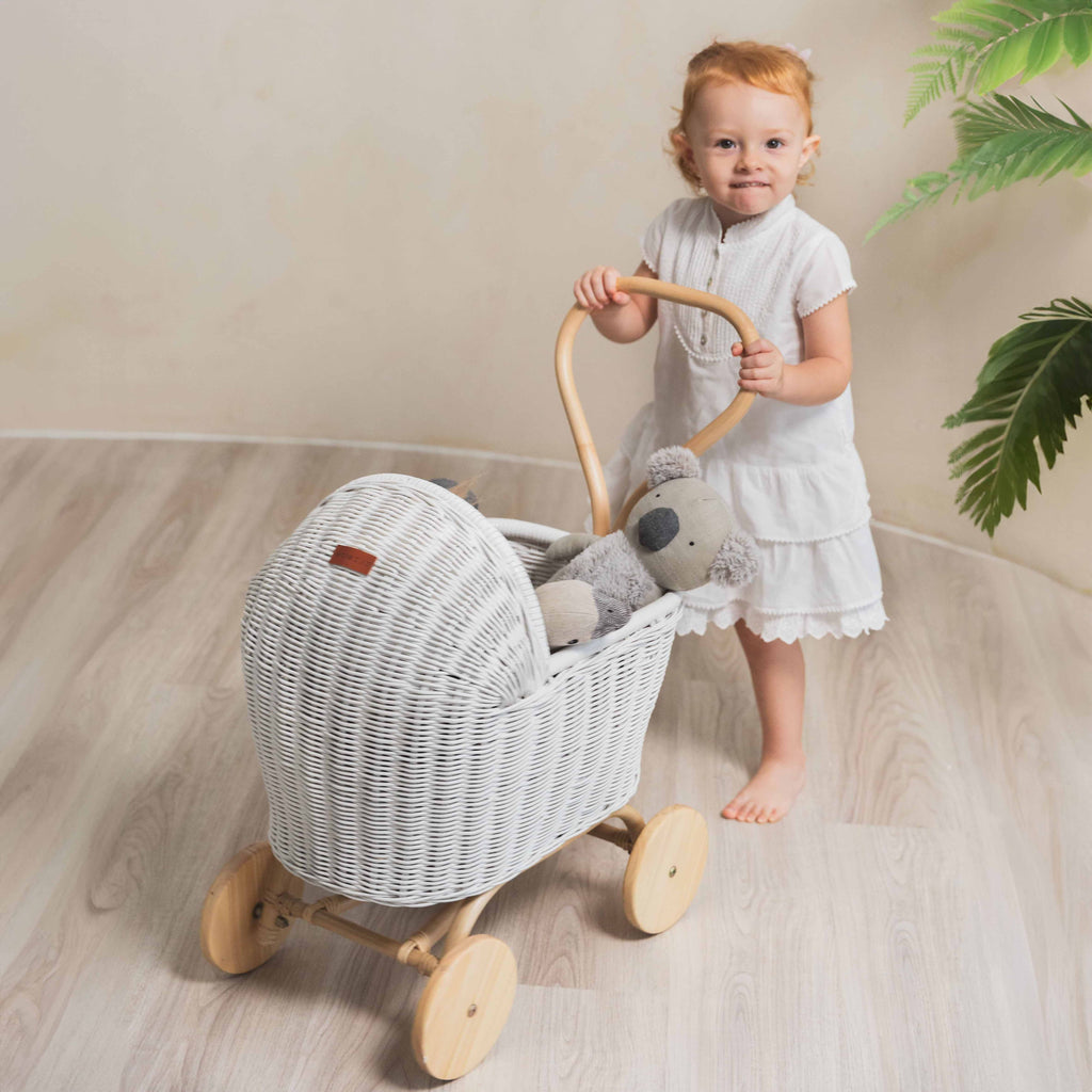 Momiji Colette Doll Stroller - White | Playroom Avenue